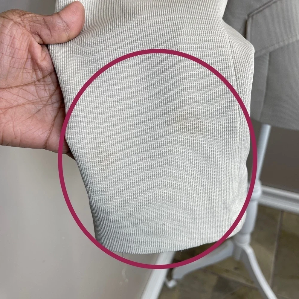 Vintage Evan Picone Blazer Sz 14 One Button Front Beige color - Picture 7 of 16